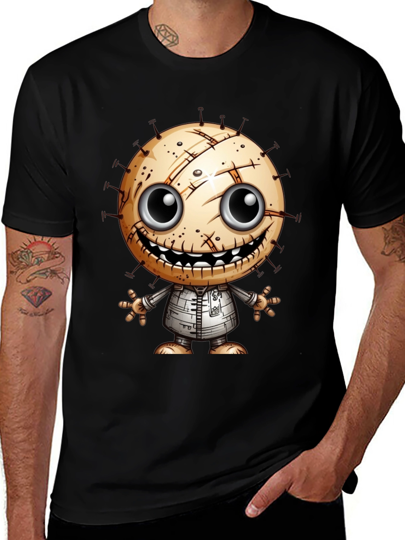 Creepy Cute Character Graphic T-Shirt