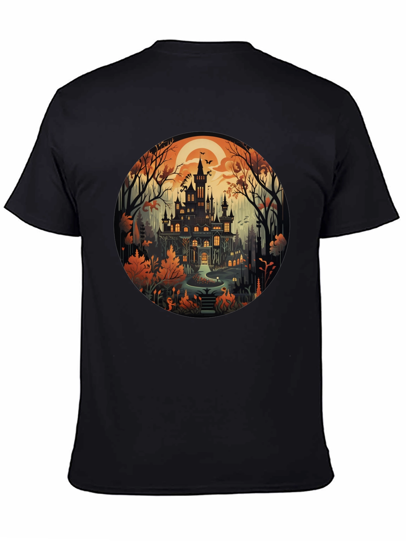 Haunted Castle T-Shirt - Halloween Design