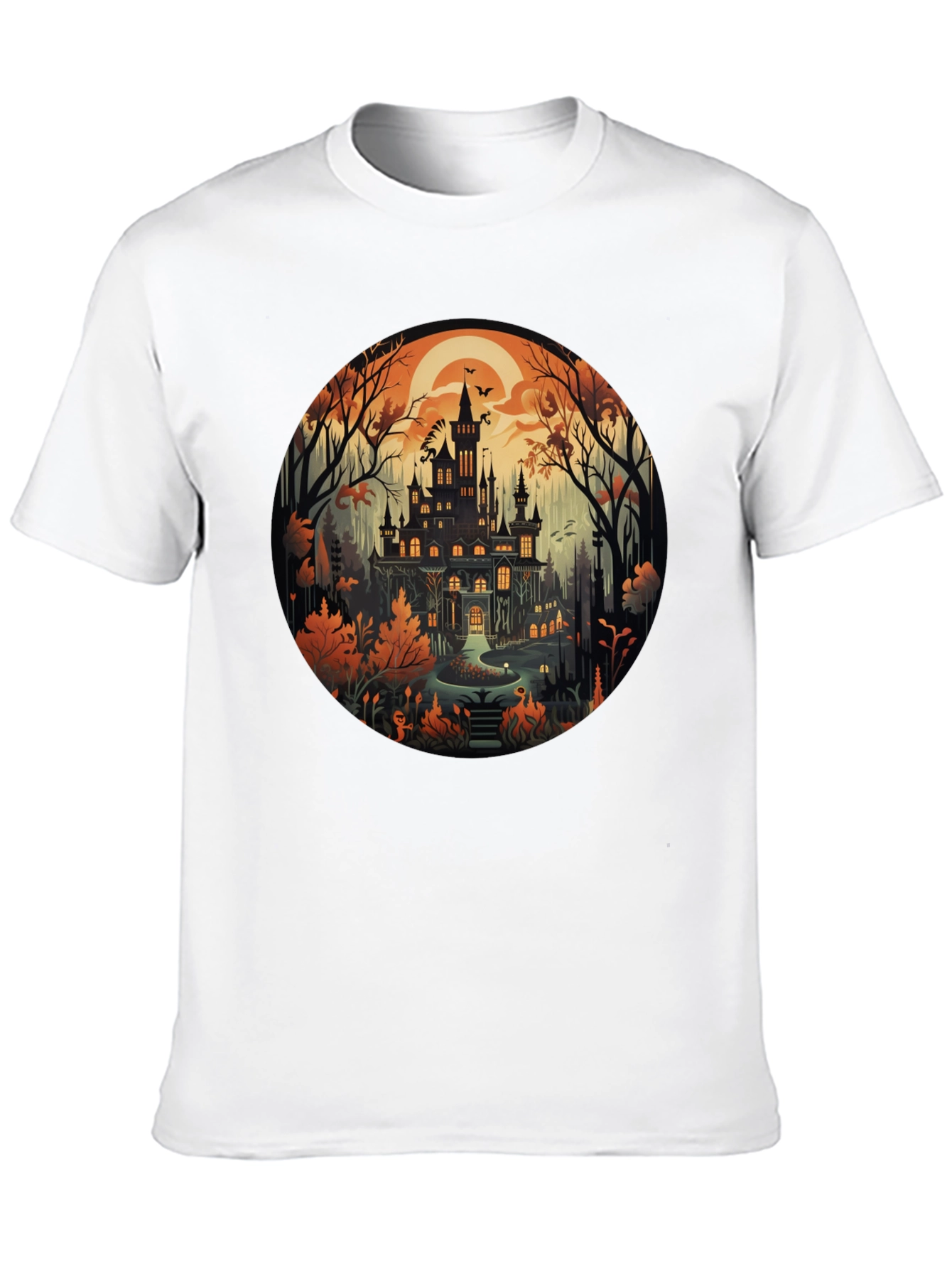 Haunted Castle T-Shirt - Halloween Design