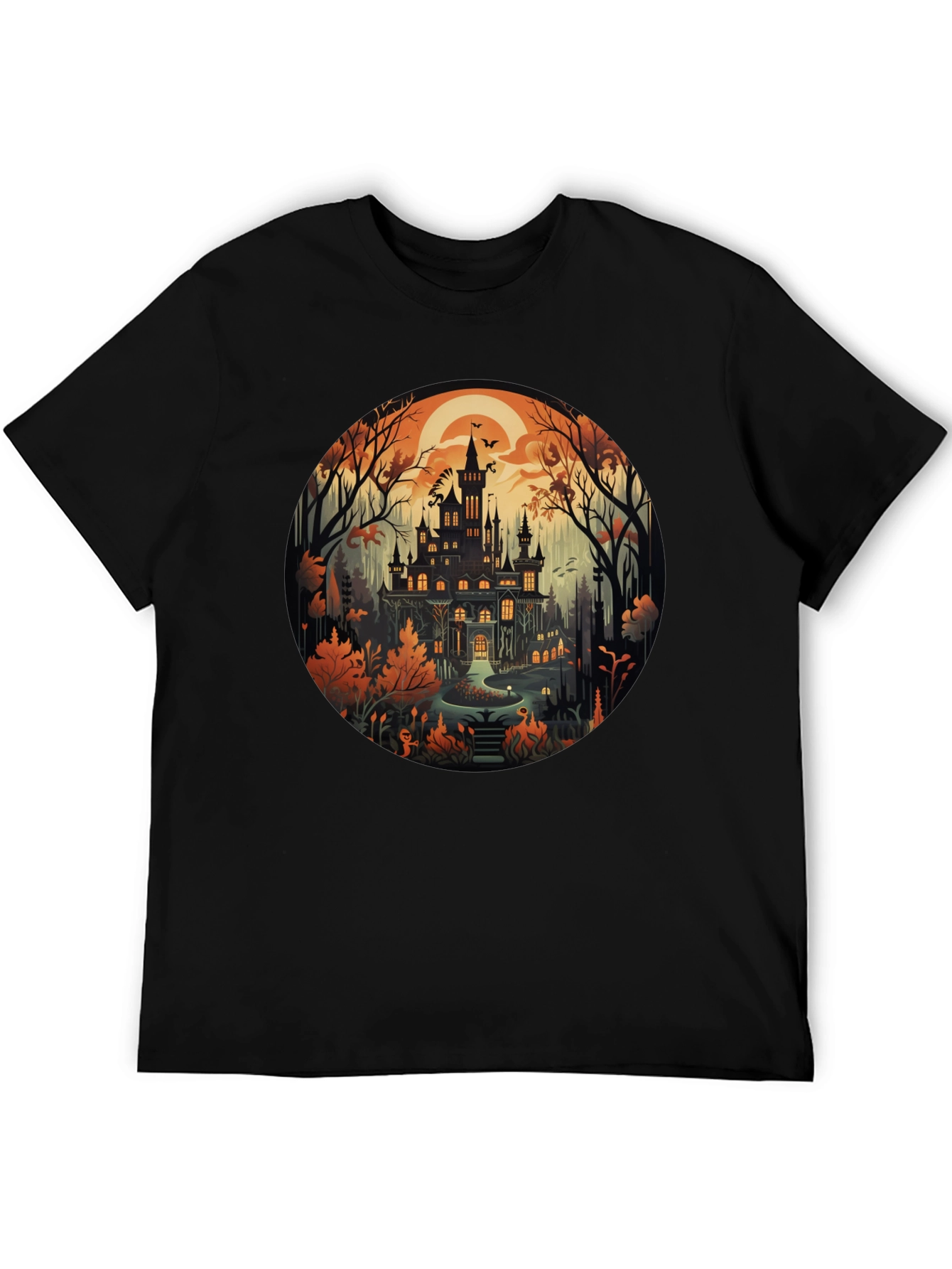 Haunted Castle T-Shirt - Halloween Design