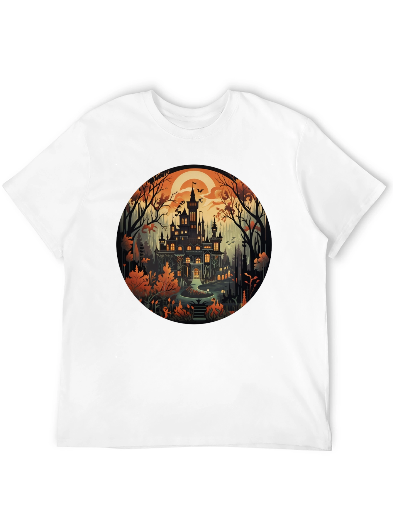 Haunted Castle T-Shirt - Halloween Design