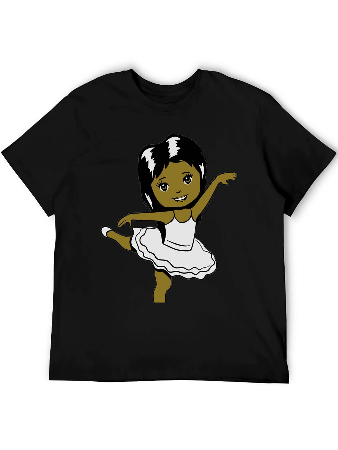 Ballerina Girl Graphic Tee - Black T-Shirt
