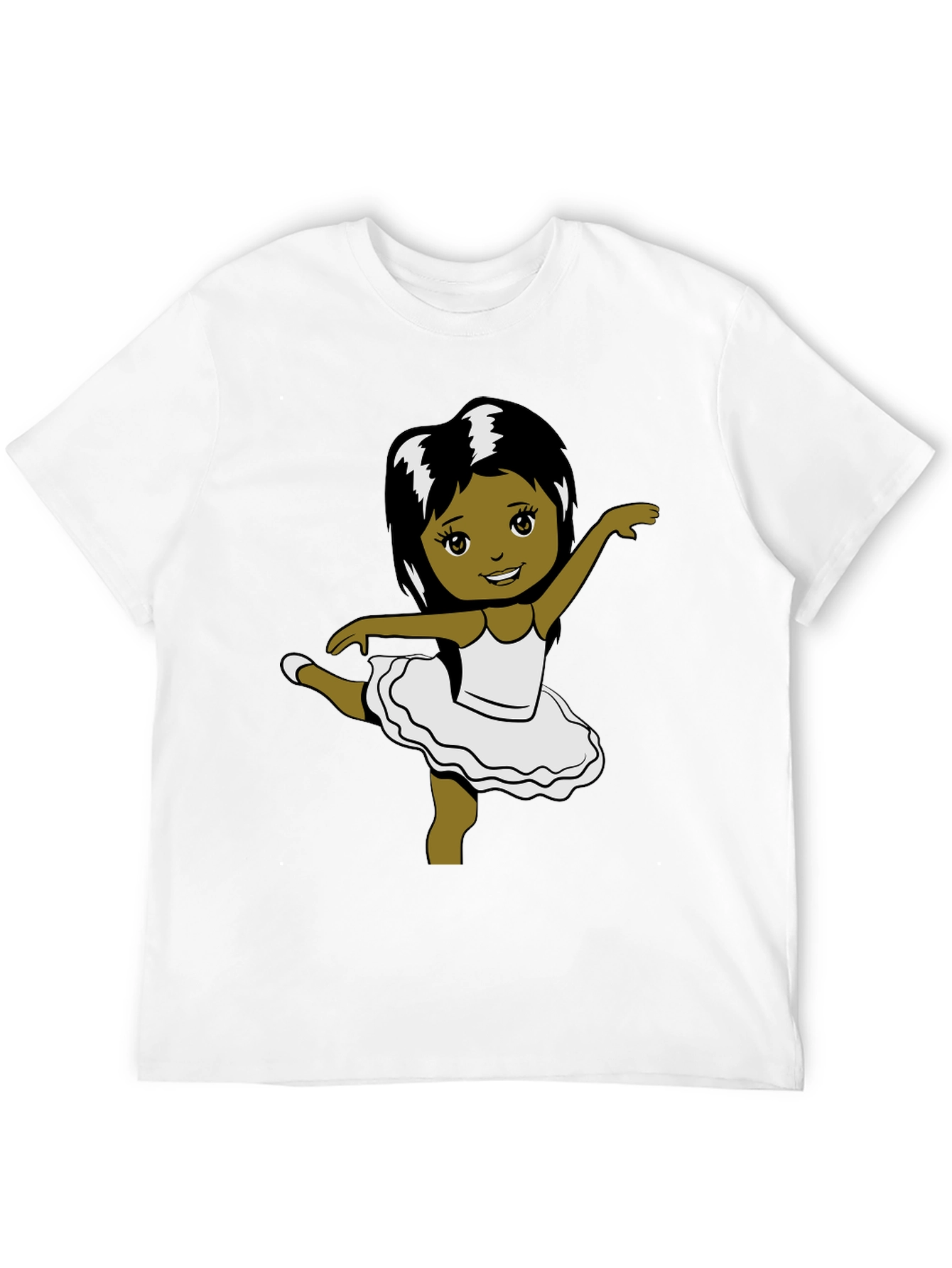 Ballerina Girl Graphic Tee - Black T-Shirt