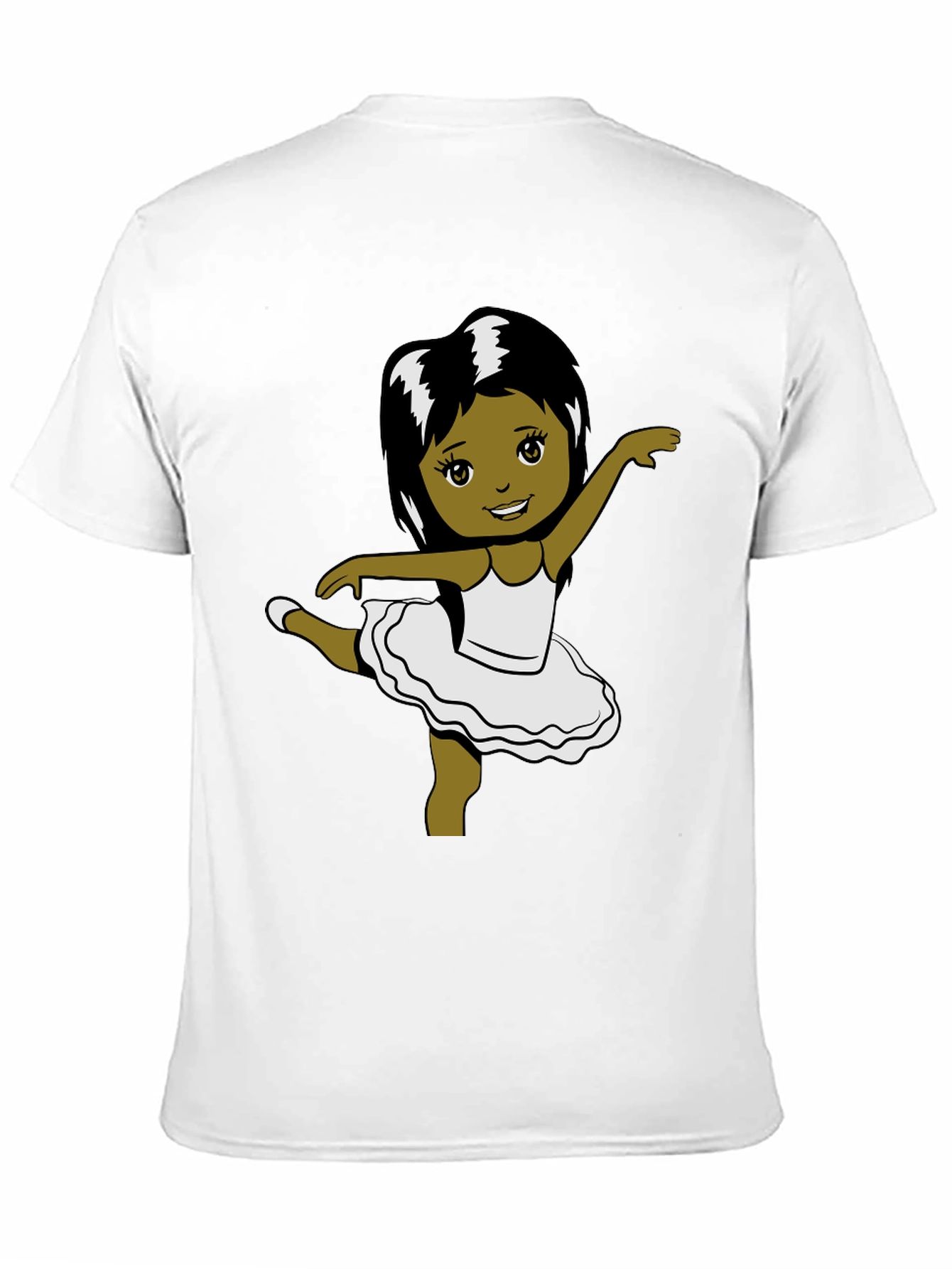 Ballerina Girl Graphic Tee - Black T-Shirt