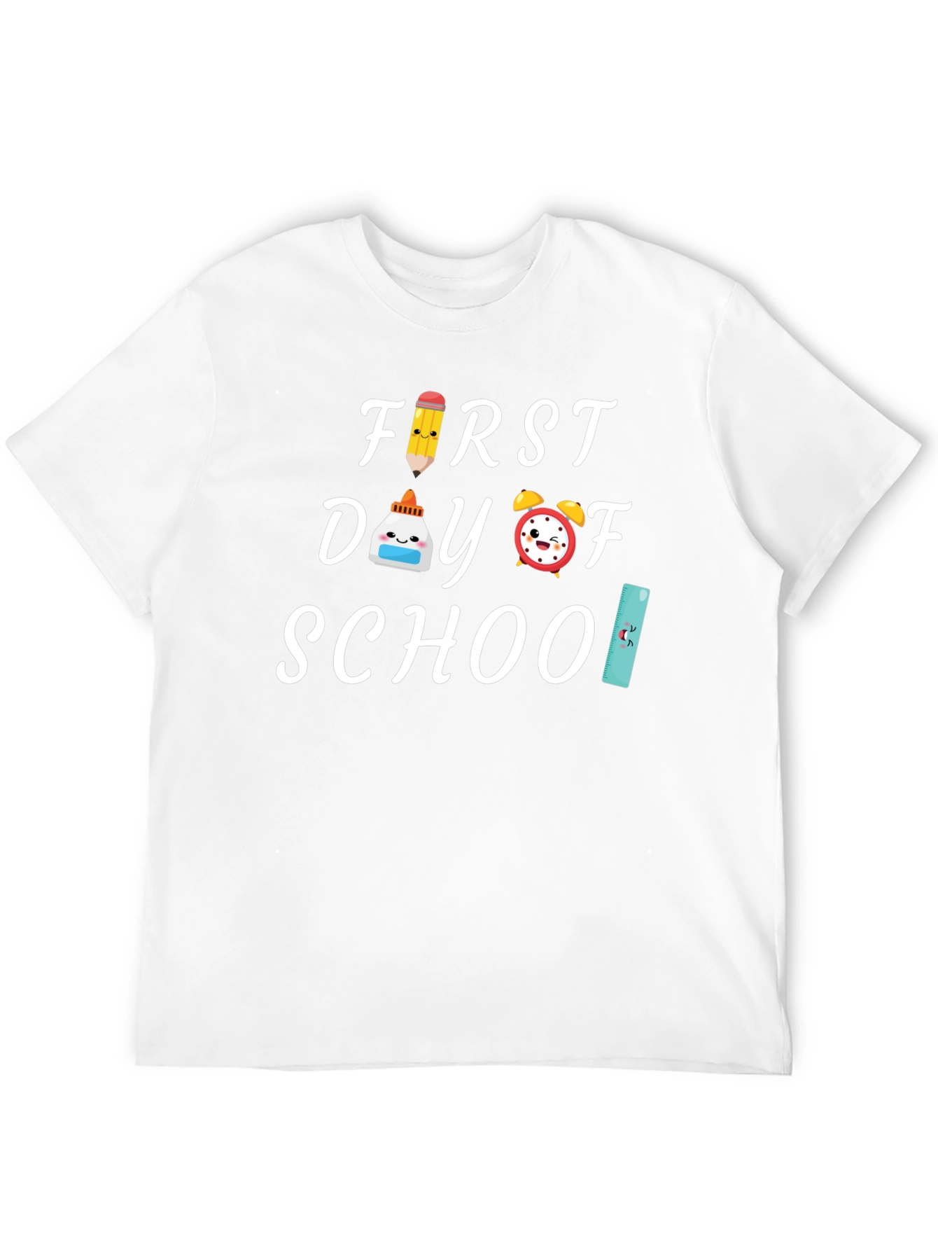 First Day of School Black Graphic Tee