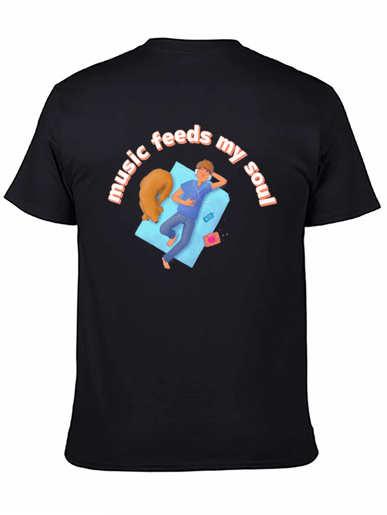 Music Feeds My Soul Graphic T-Shirt