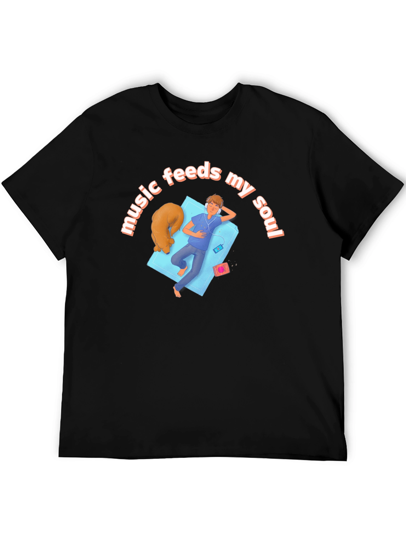 Music Feeds My Soul Graphic T-Shirt