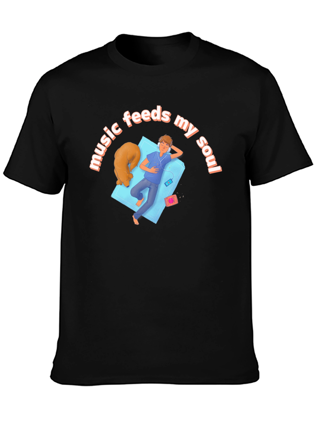 Music Feeds My Soul Graphic T-Shirt
