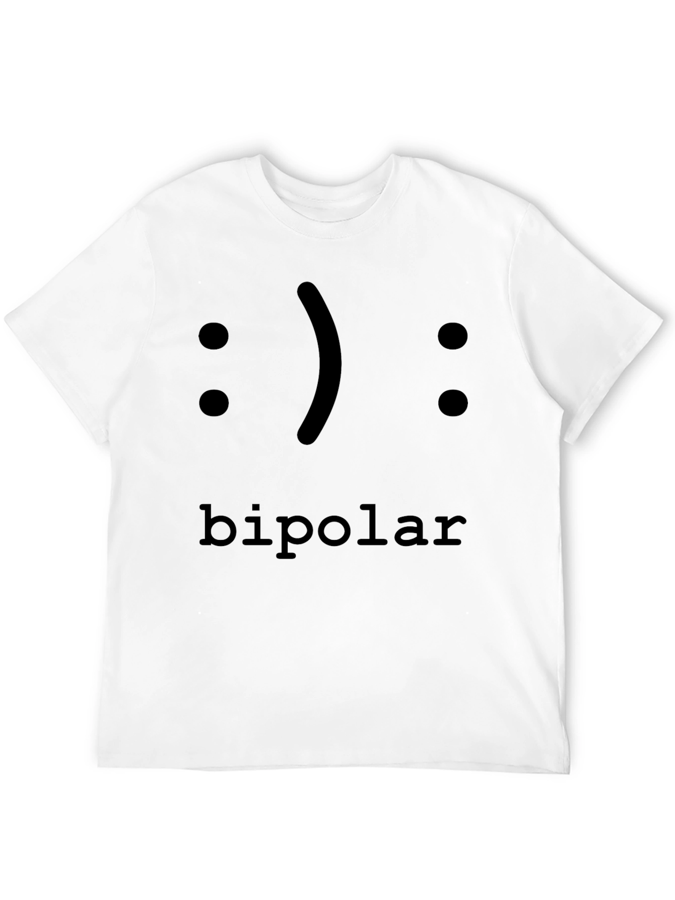 Bipolar Emoticon Graphic Tee - Classic Fit