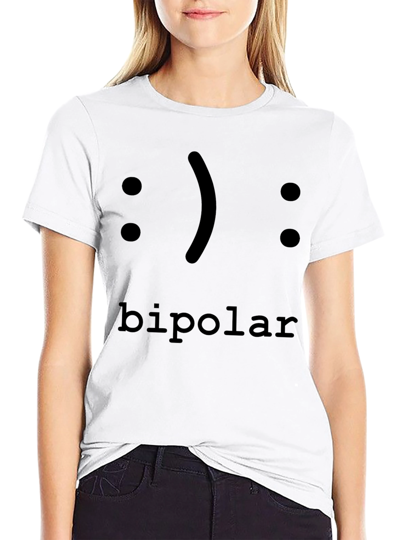 Bipolar Emoticon Graphic Tee - Classic Fit