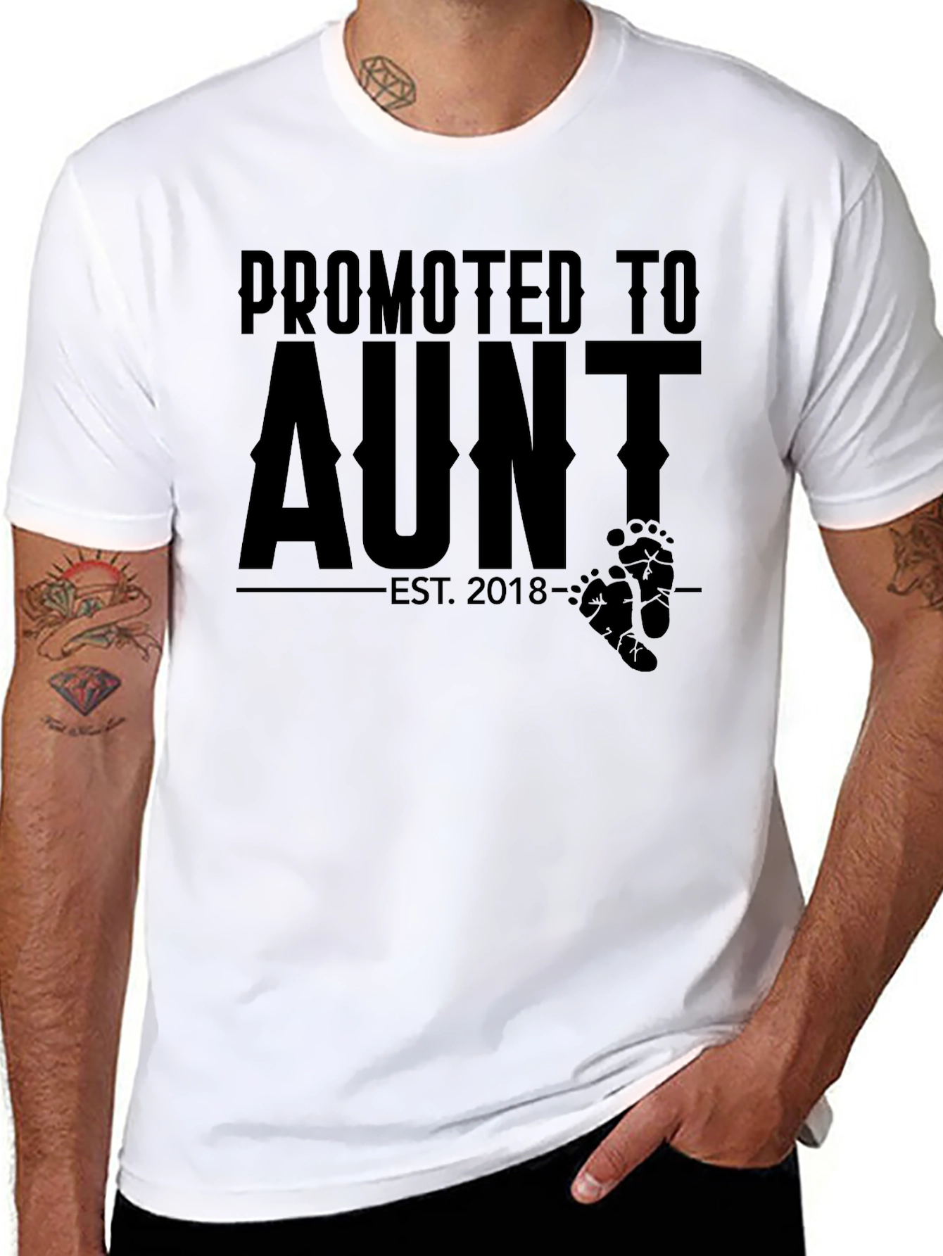 Promoted to Aunt T-Shirt - New Aunt Gift Idea