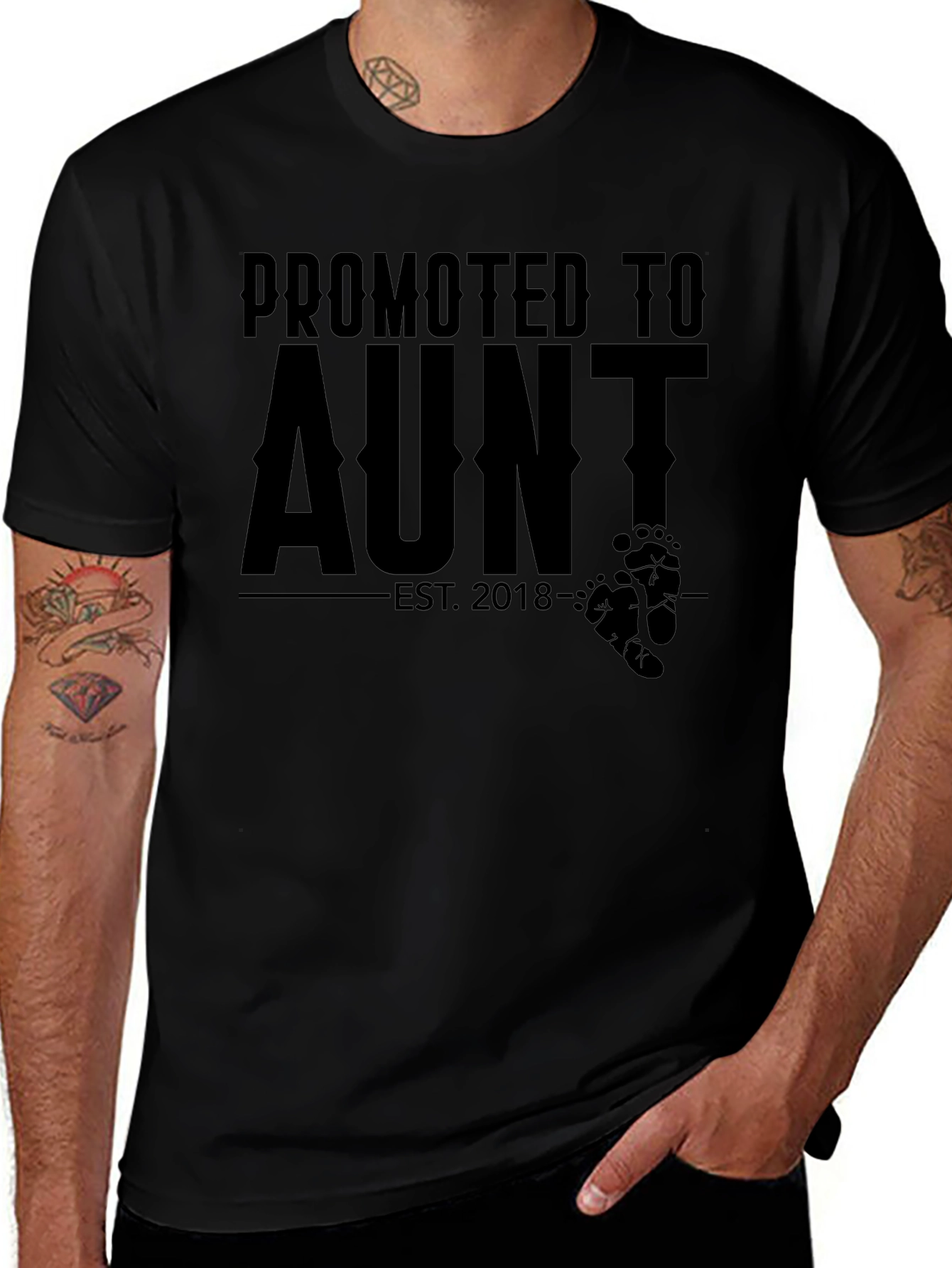 Promoted to Aunt T-Shirt - New Aunt Gift Idea