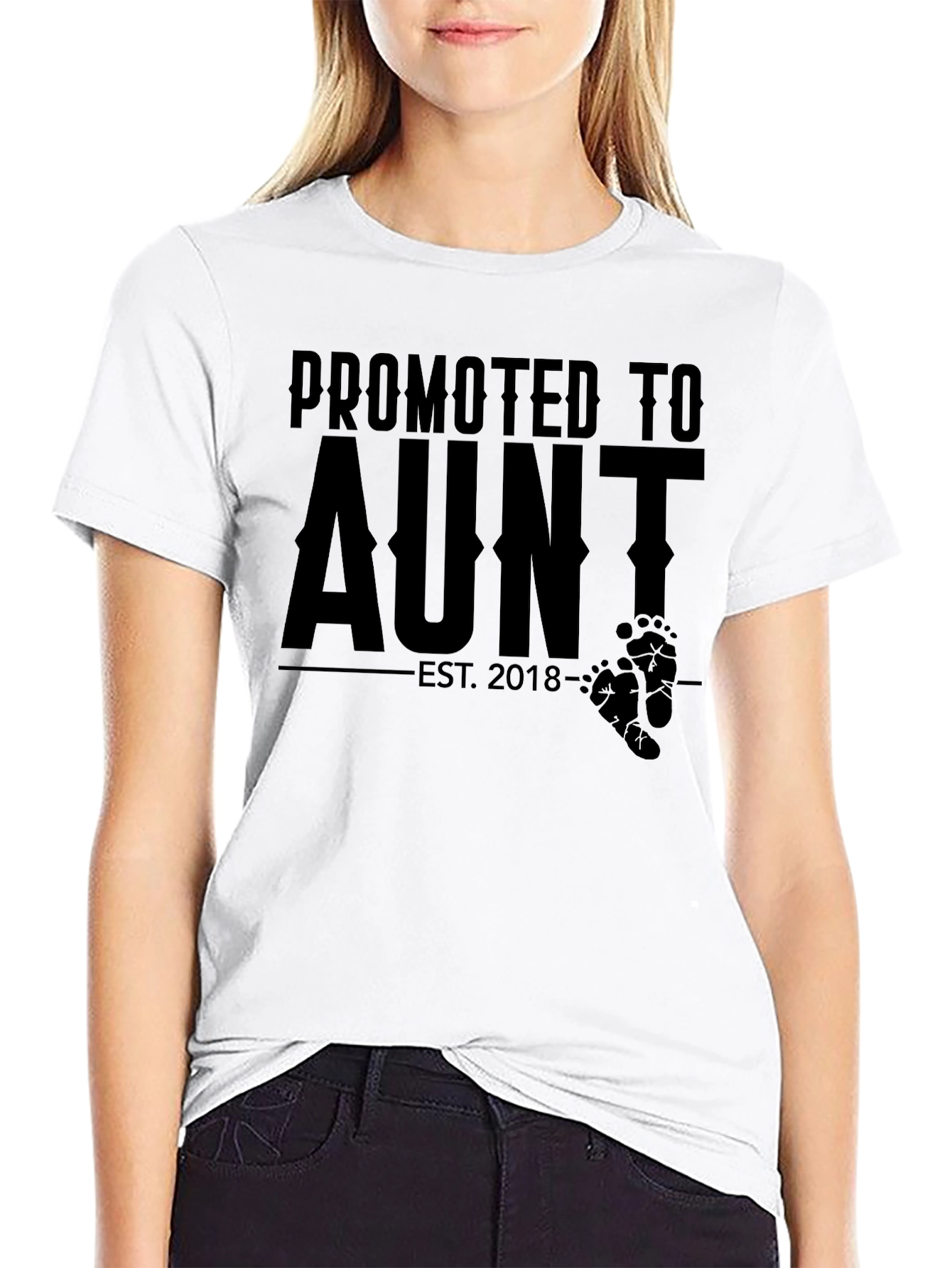 Promoted to Aunt T-Shirt - New Aunt Gift Idea