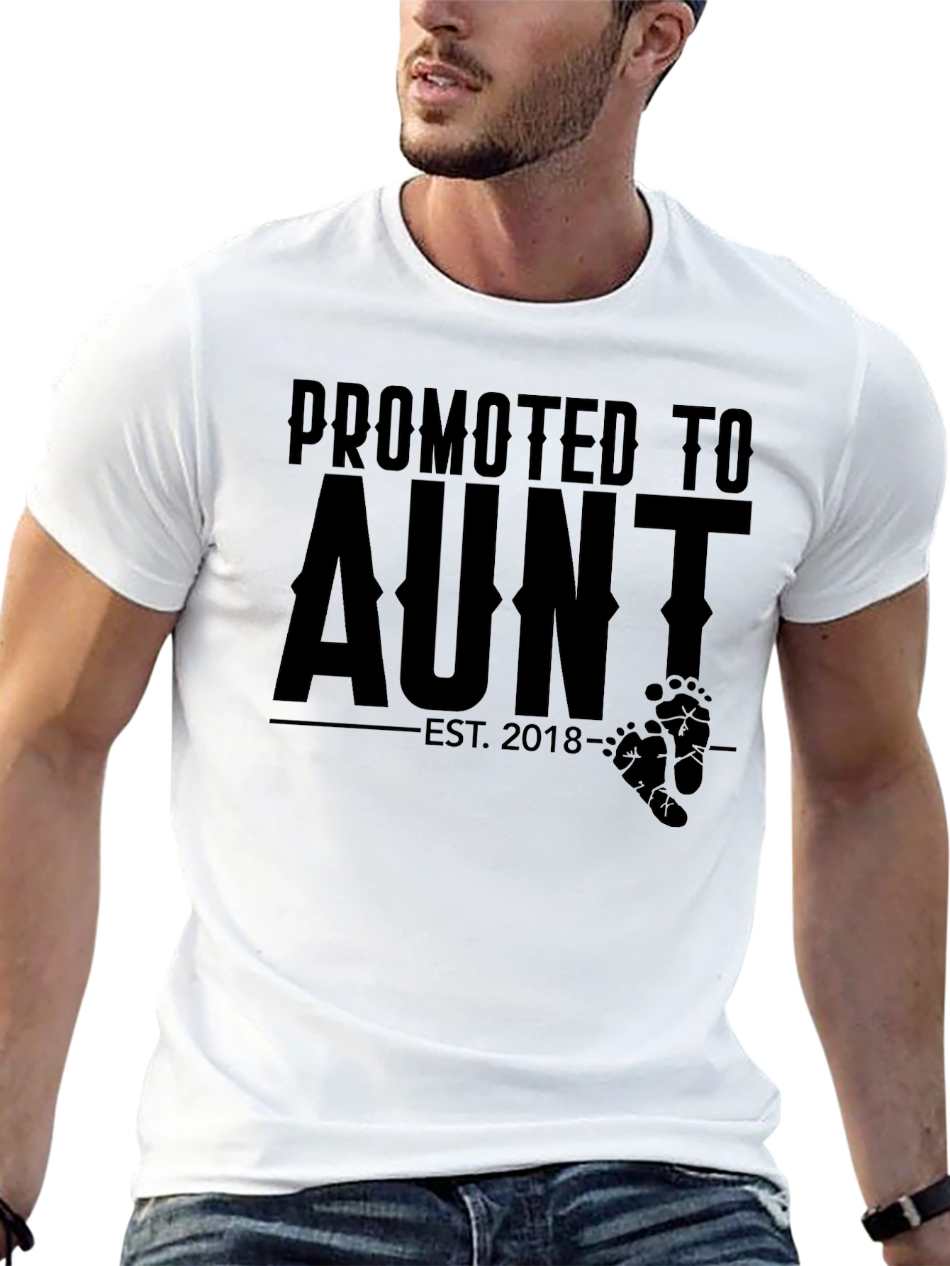 Promoted to Aunt T-Shirt - New Aunt Gift Idea