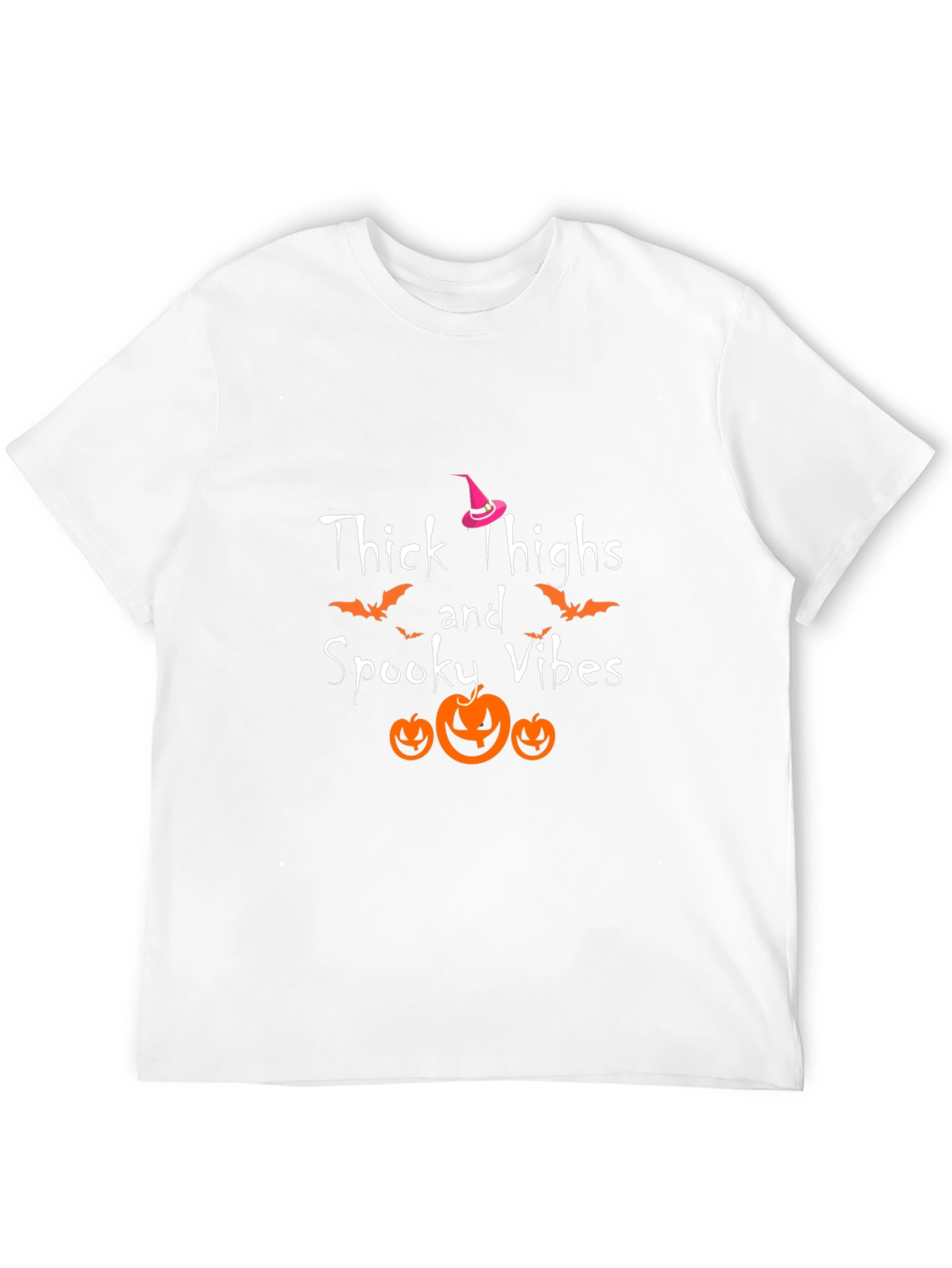 Thick Thighs Spooky Vibes Halloween T-Shirt
