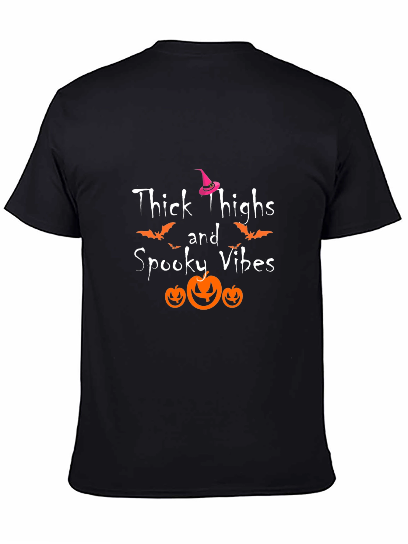 Thick Thighs Spooky Vibes Halloween T-Shirt