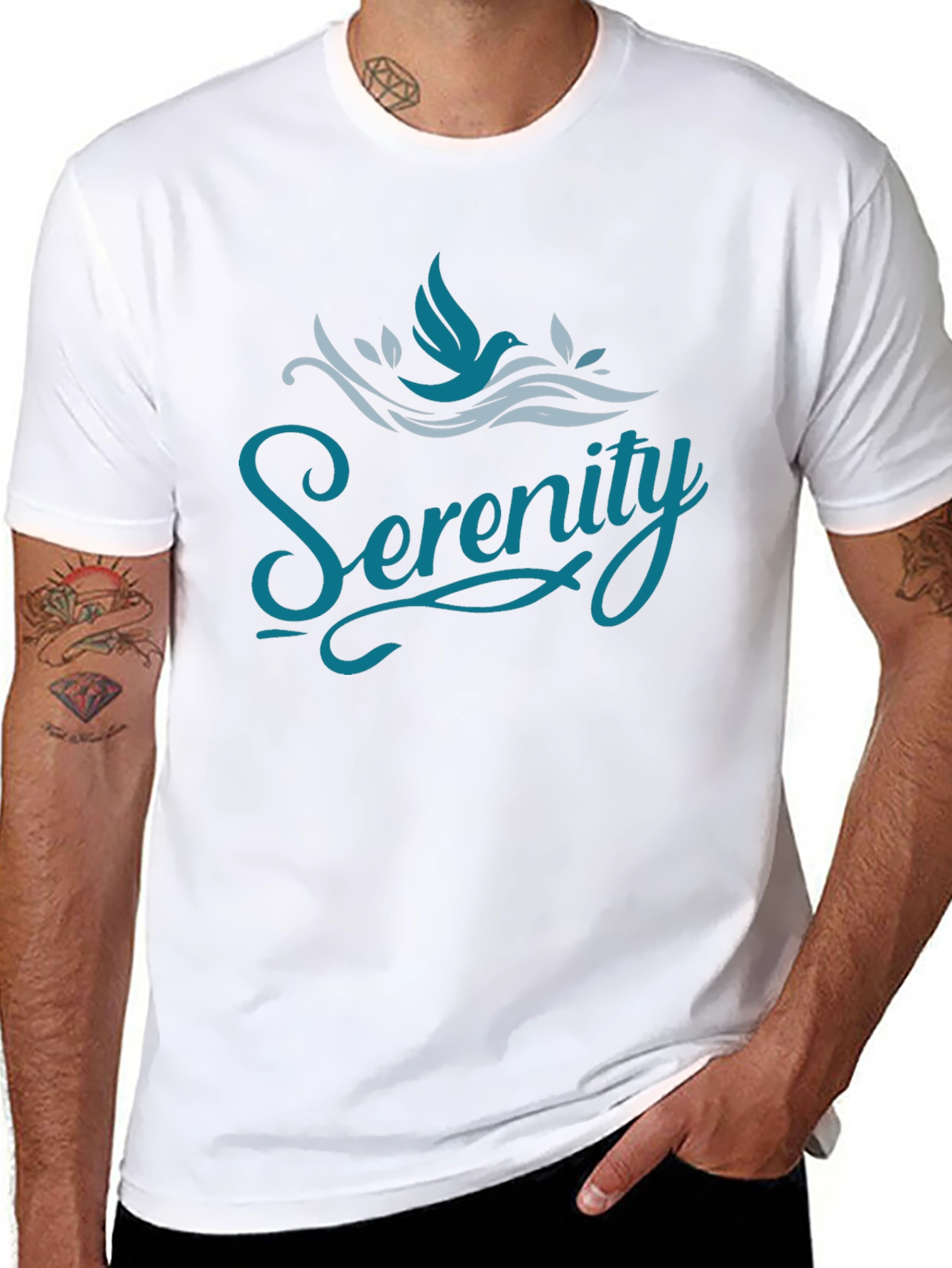 Serenity Graphic T-Shirt - Black