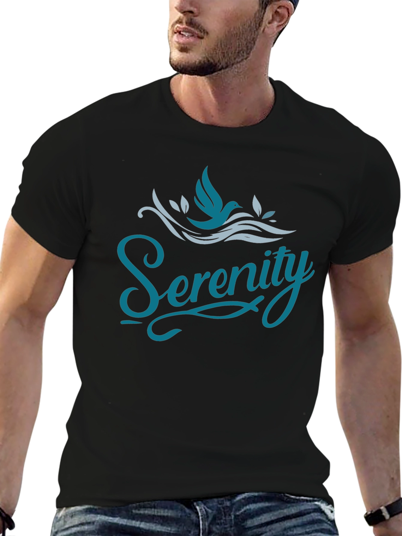 Serenity Graphic T-Shirt - Black