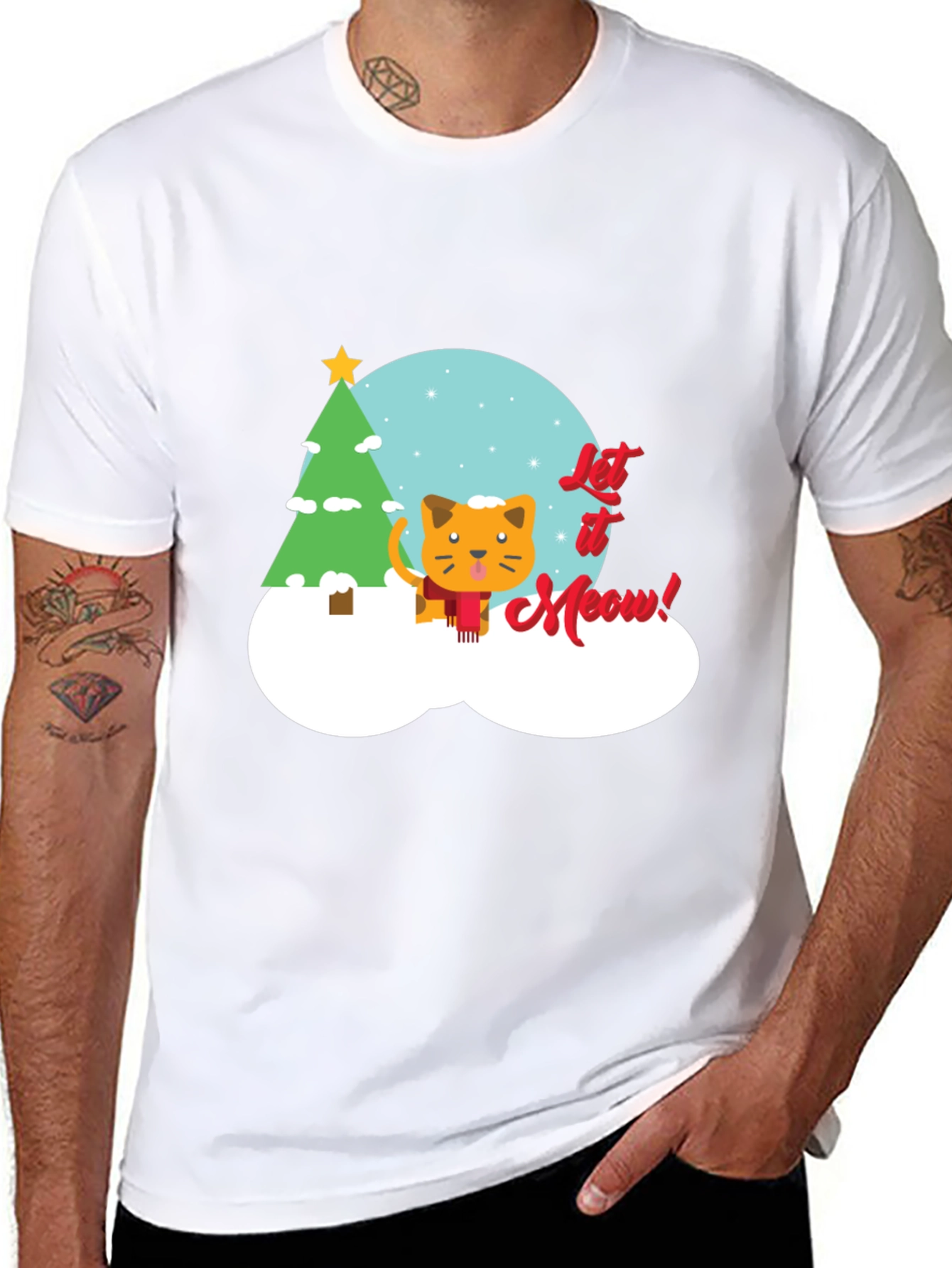 Let It Meow Christmas T-Shirt