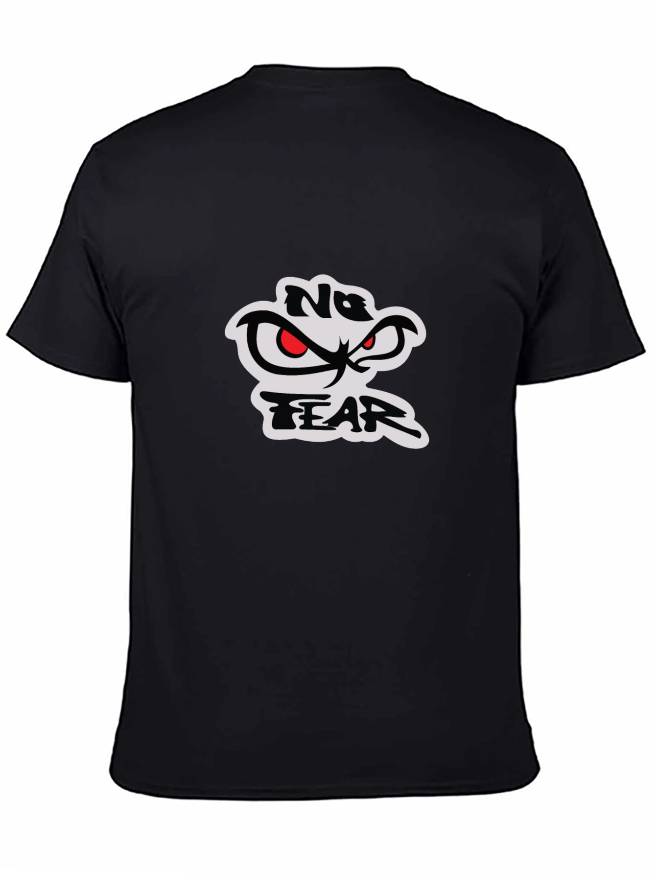No Fear Graphic Print Black T-Shirt