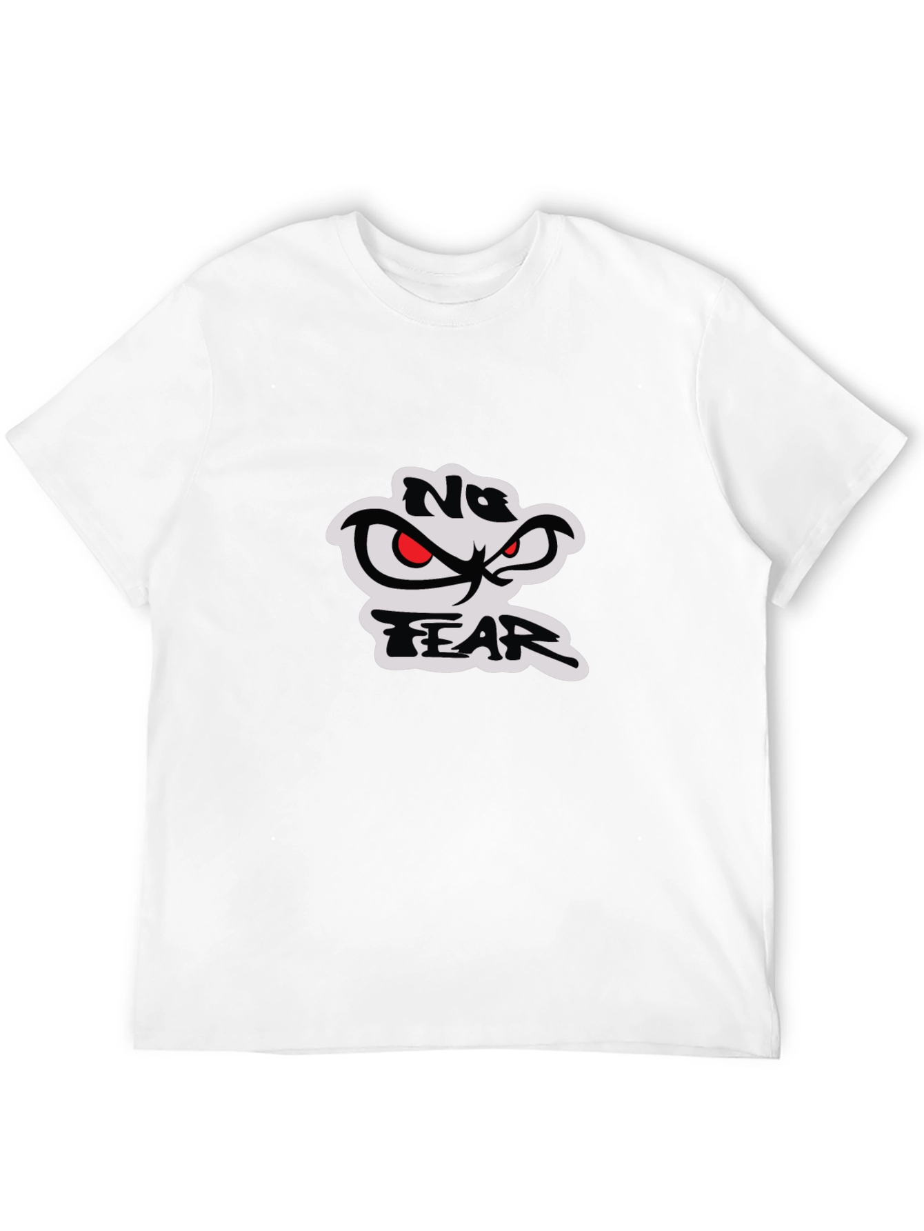 No Fear Graphic Print Black T-Shirt