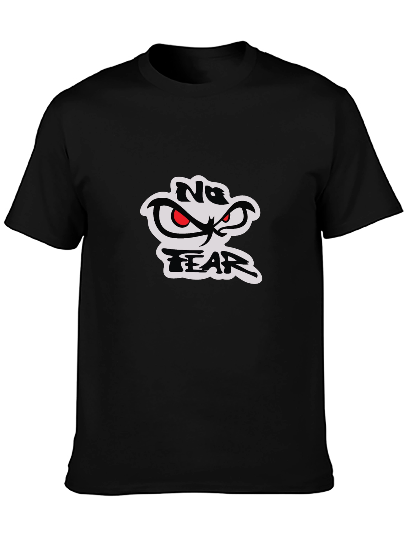 No Fear Graphic Print Black T-Shirt