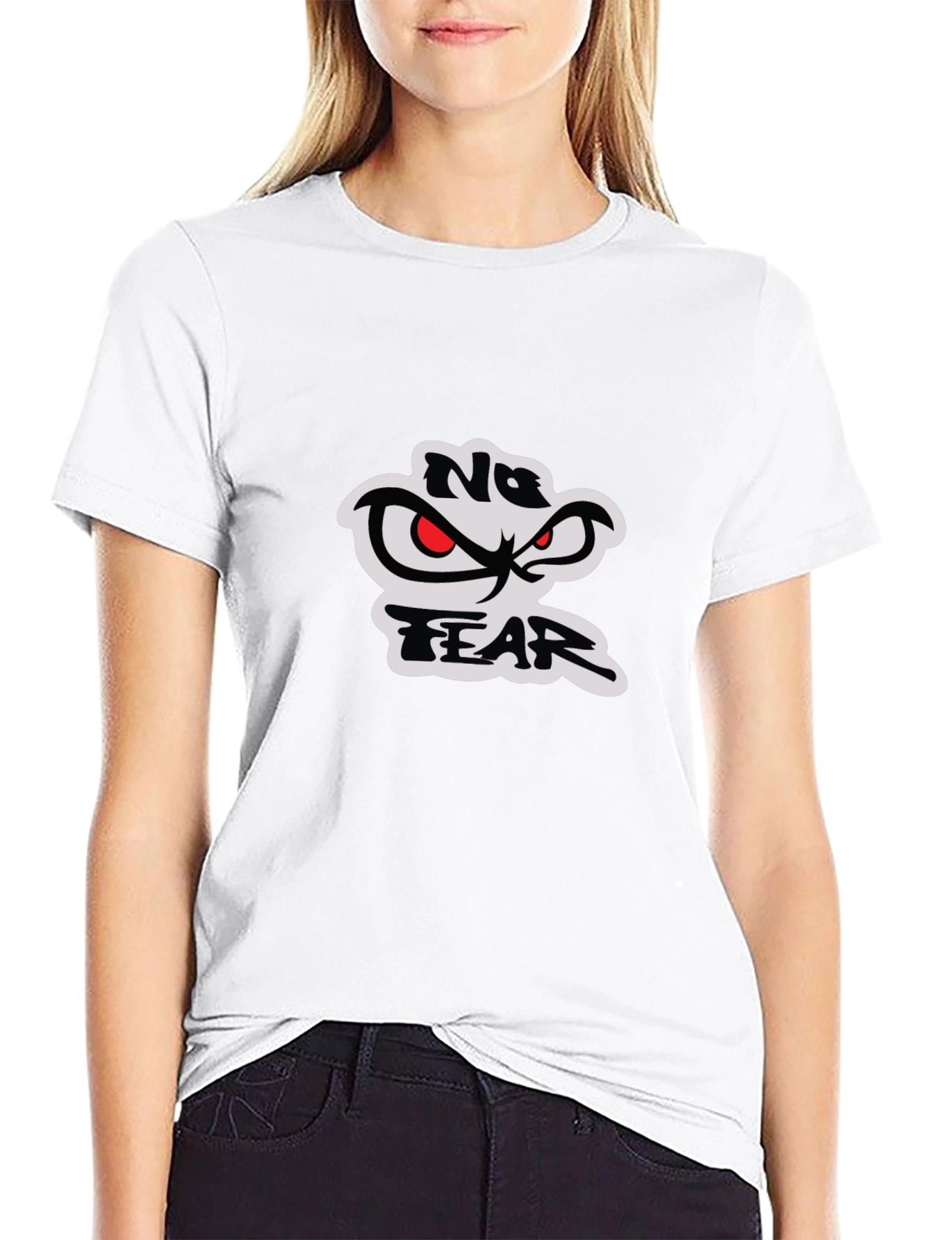 No Fear Graphic Print Black T-Shirt