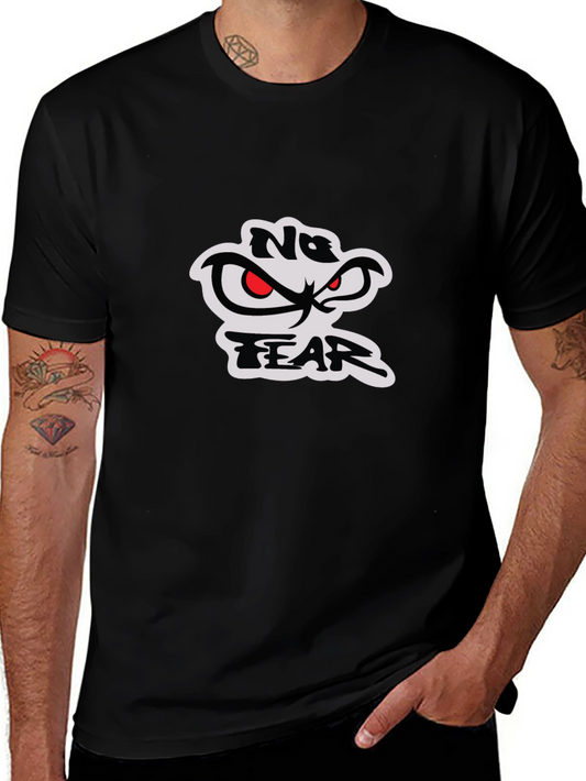 No Fear Graphic Print Black T-Shirt
