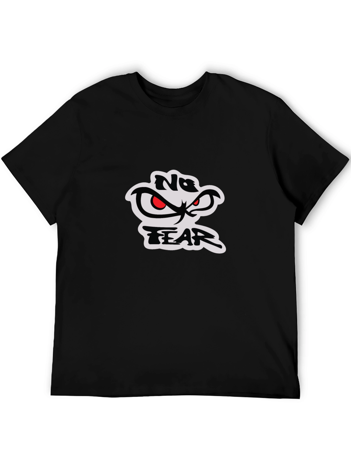 No Fear Graphic Print Black T-Shirt