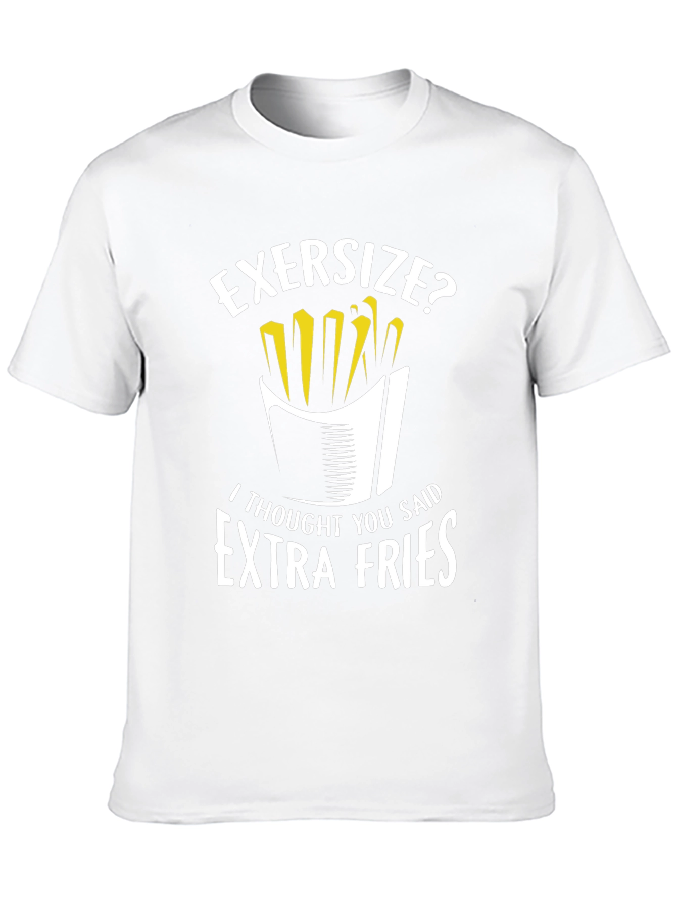 Funny Extra Fries Graphic T-Shirt