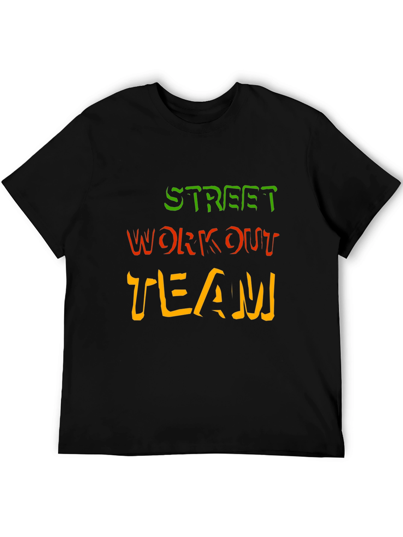 Street Workout Team Black Graphic Tee