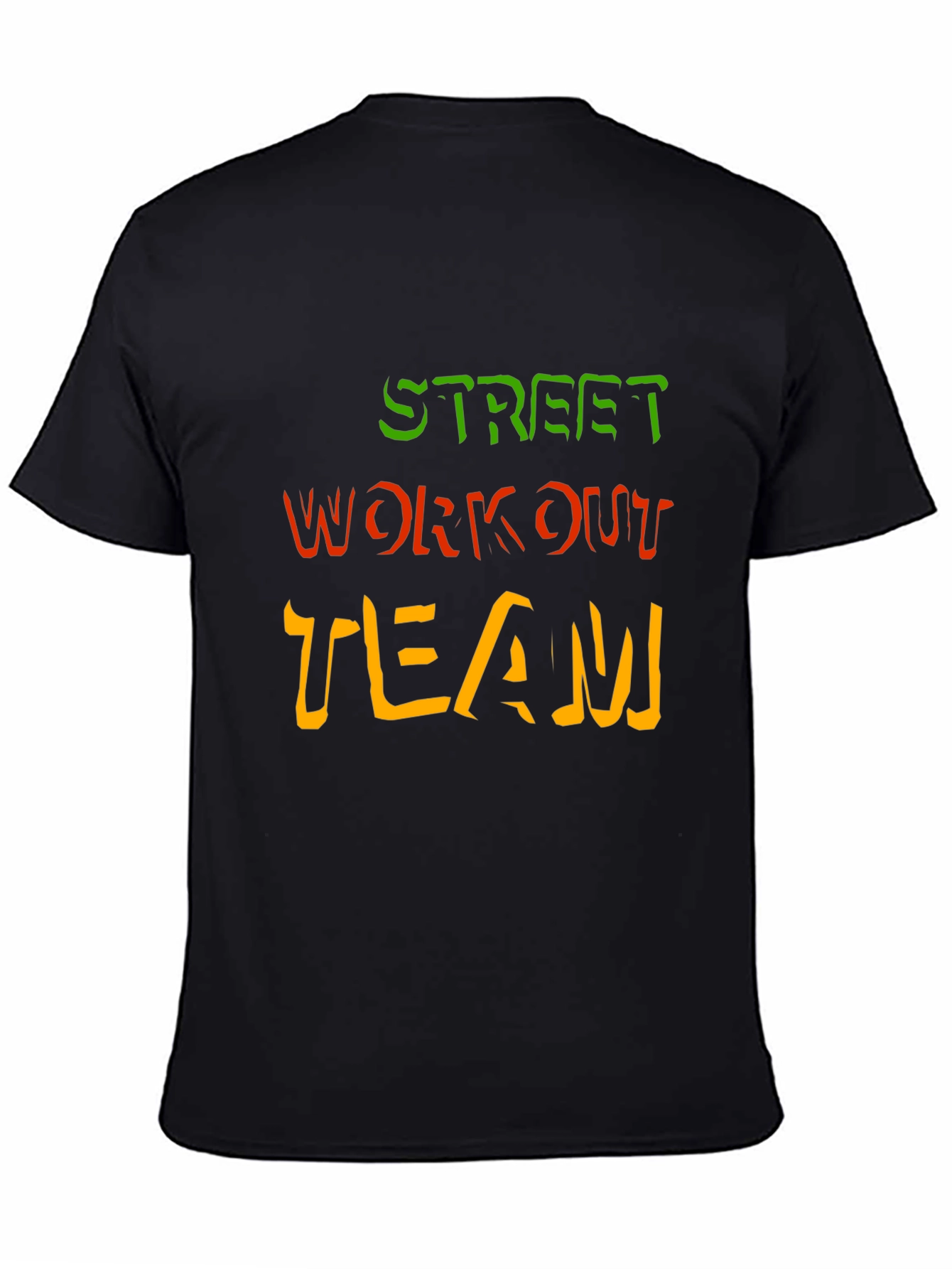 Street Workout Team Black Graphic Tee