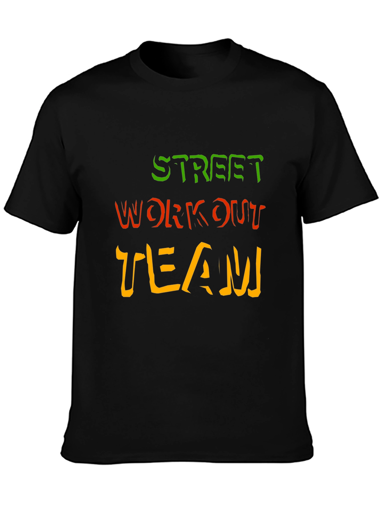 Street Workout Team Black Graphic Tee