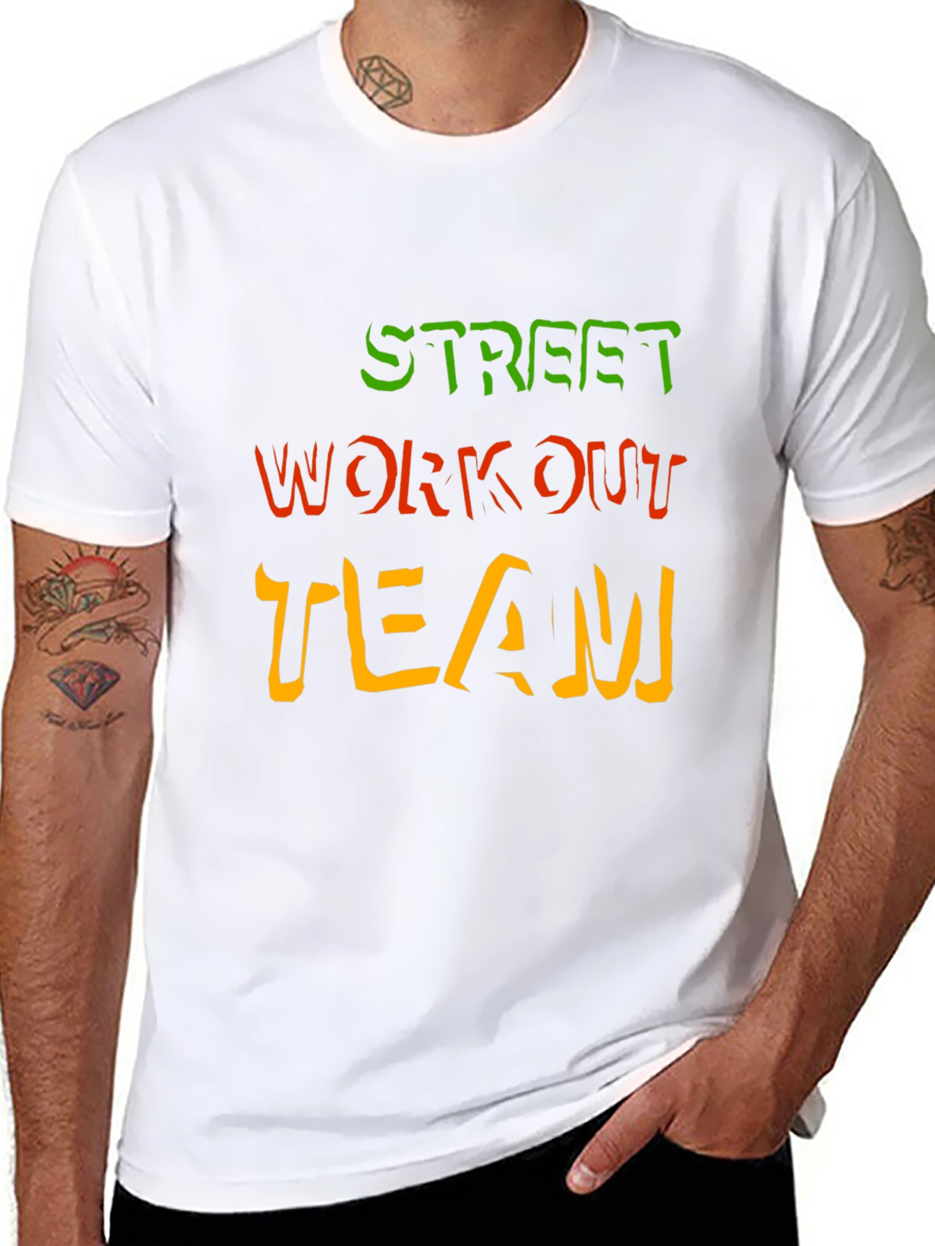 Street Workout Team Black Graphic Tee