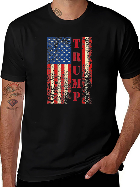 Trump Flag T-Shirt - Patriotic Design