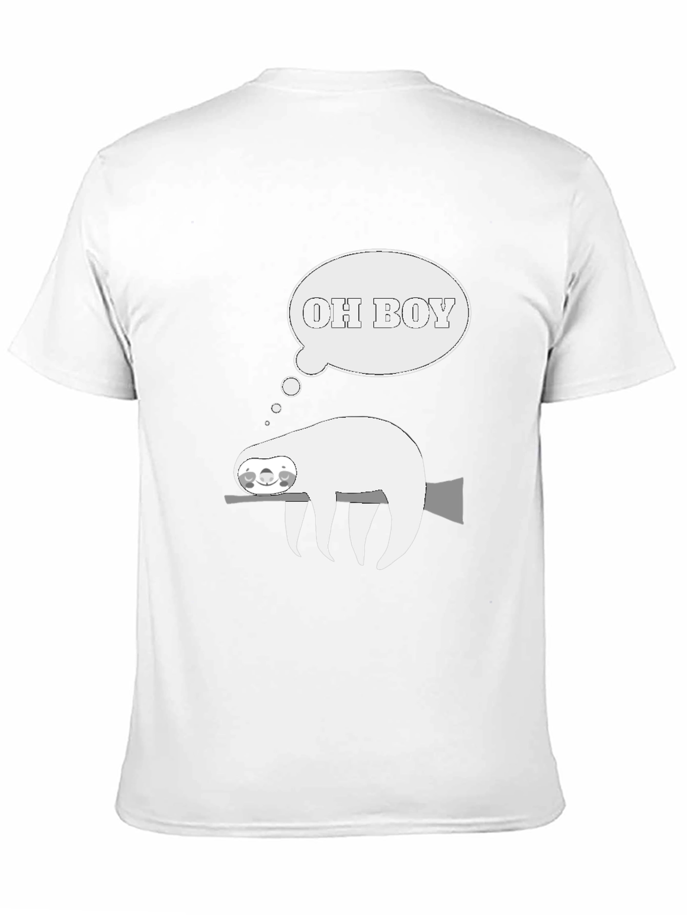 Sloth Oh Boy Graphic Tee - Comfy Casual T-Shirt