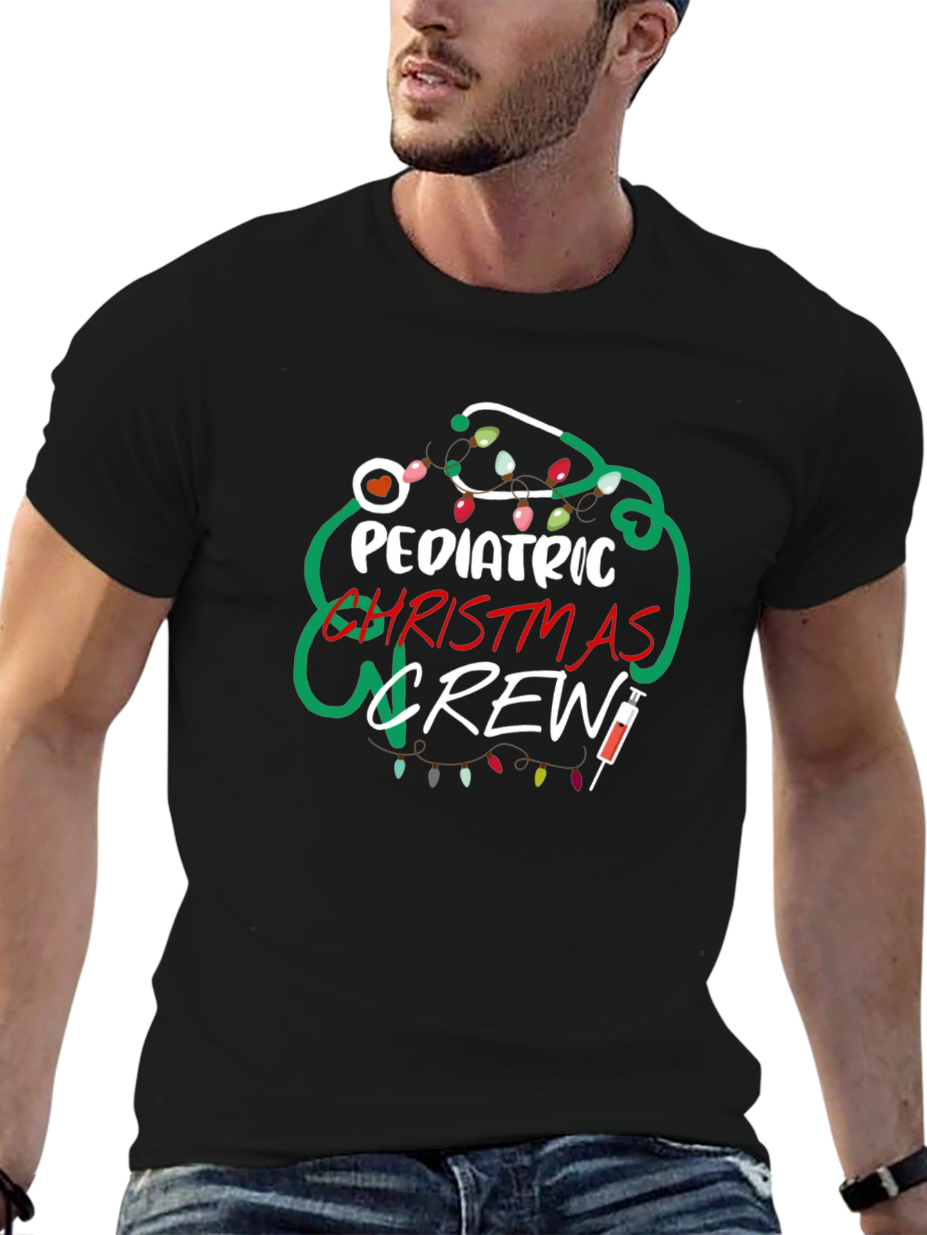 Pediatric Christmas Crew T-Shirt - Holiday Nurse Tee