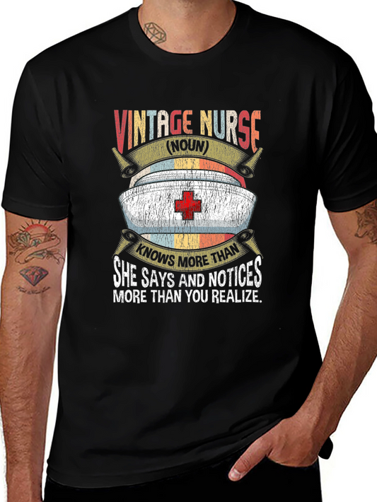 Vintage Nurse T-Shirt - She Knows More