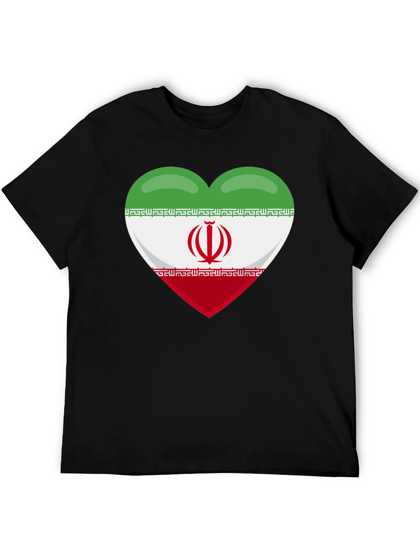 Iran Flag Heart T-Shirt - Show Your Love