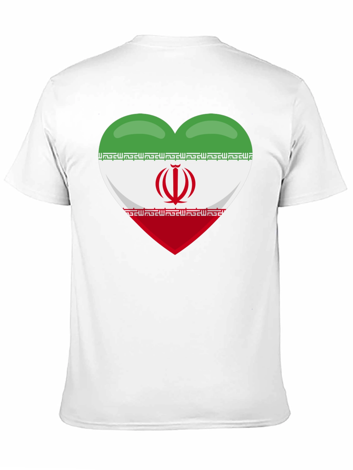 Iran Flag Heart T-Shirt - Show Your Love