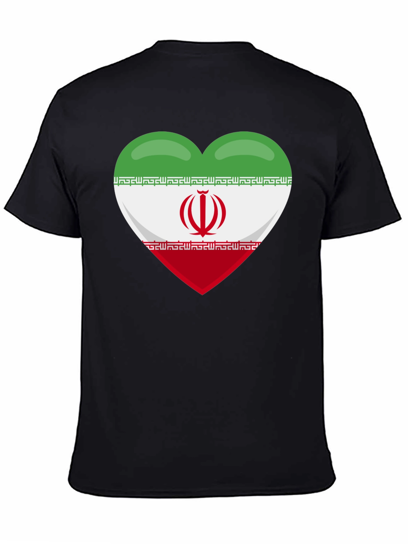 Iran Flag Heart T-Shirt - Show Your Love