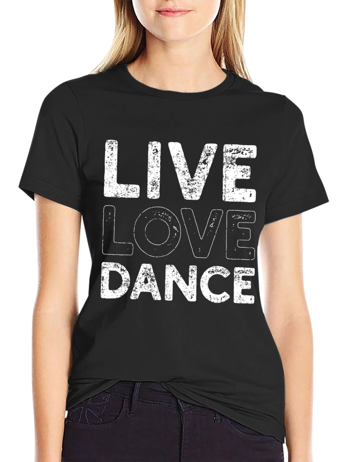 Live Love Dance Graphic Tee - Stylish Black T-Shirt