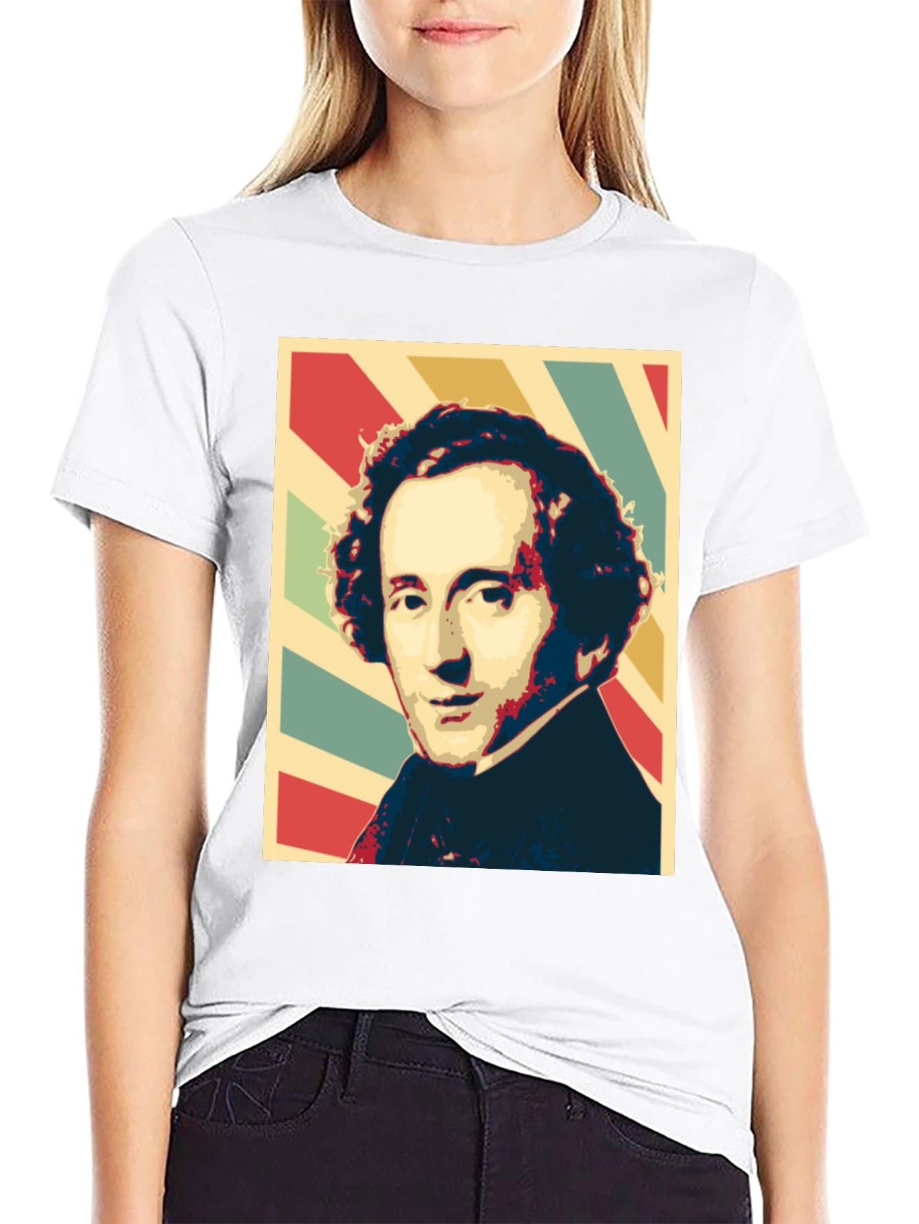 Classic Portrait T-Shirt - Stylish Pop Art Design