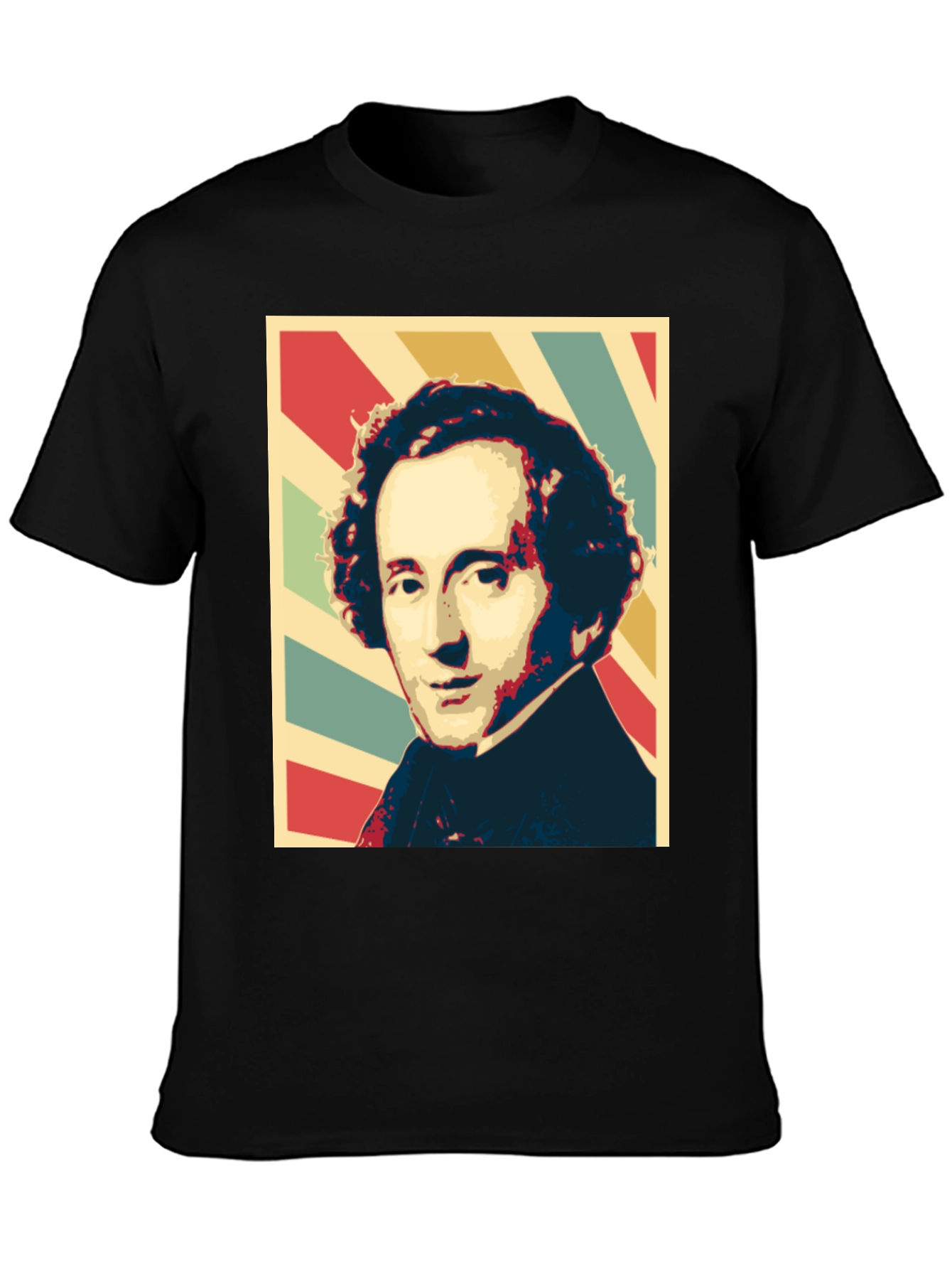 Classic Portrait T-Shirt - Stylish Pop Art Design