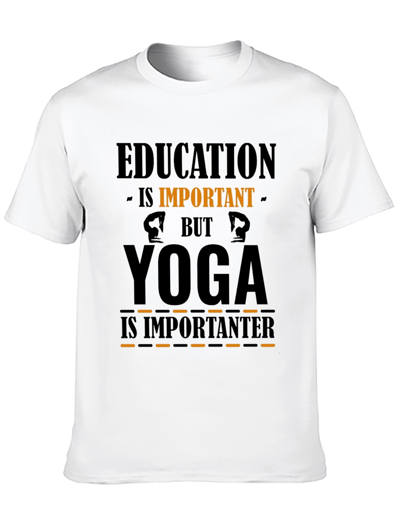 Yoga is Importanter Black Graphic Tee