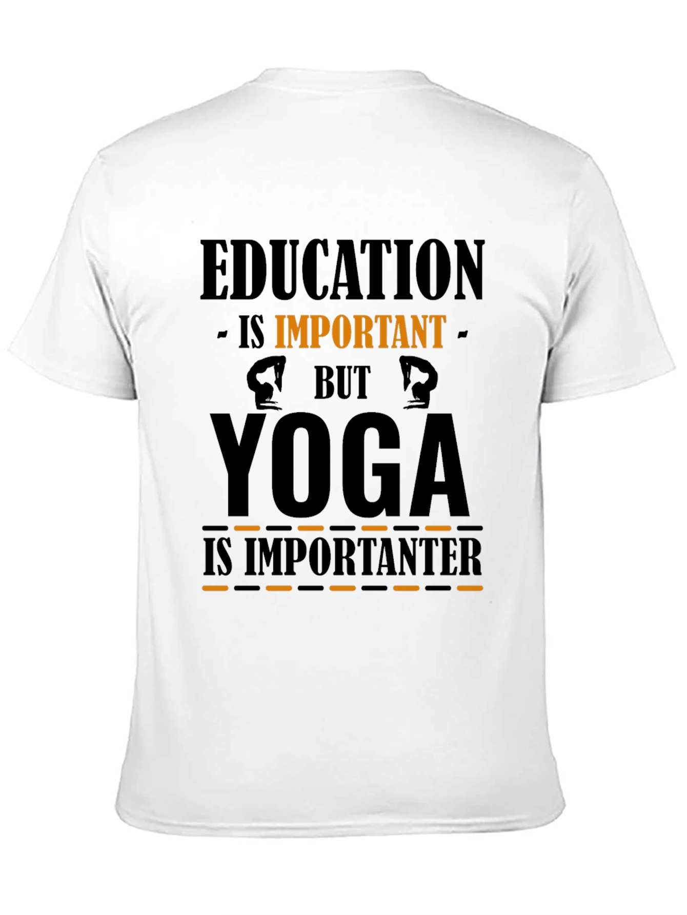 Yoga is Importanter Black Graphic Tee