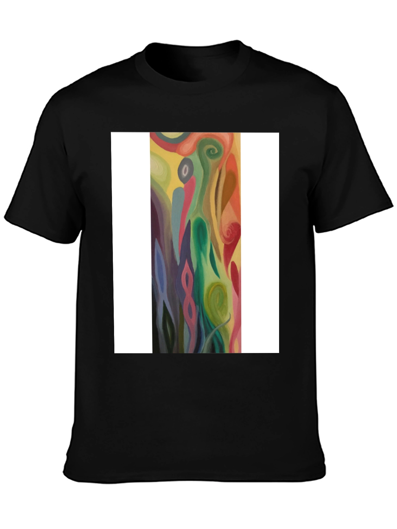 Abstract Art Graphic Tee - Modern Casual Style