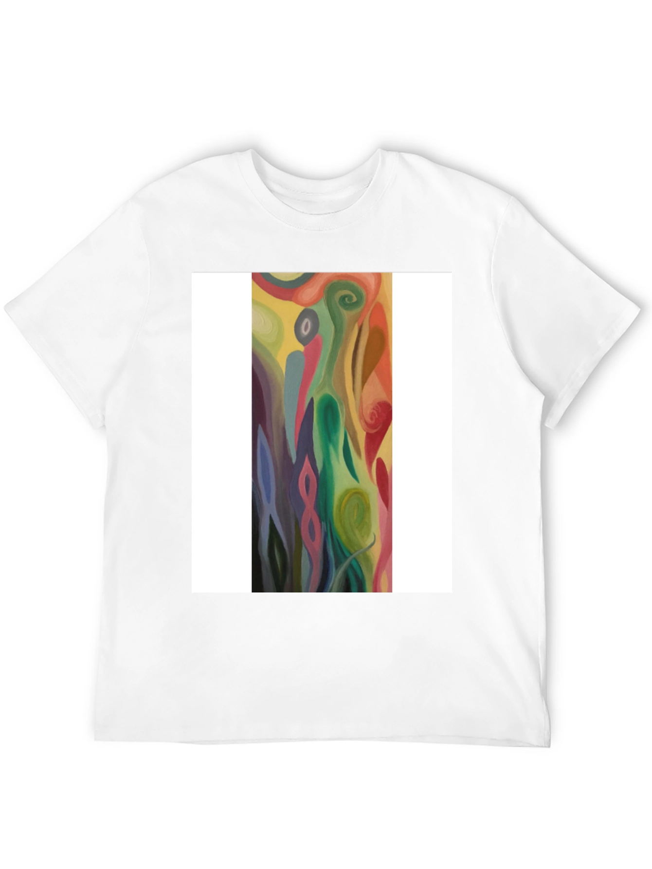Abstract Art Graphic Tee - Modern Casual Style