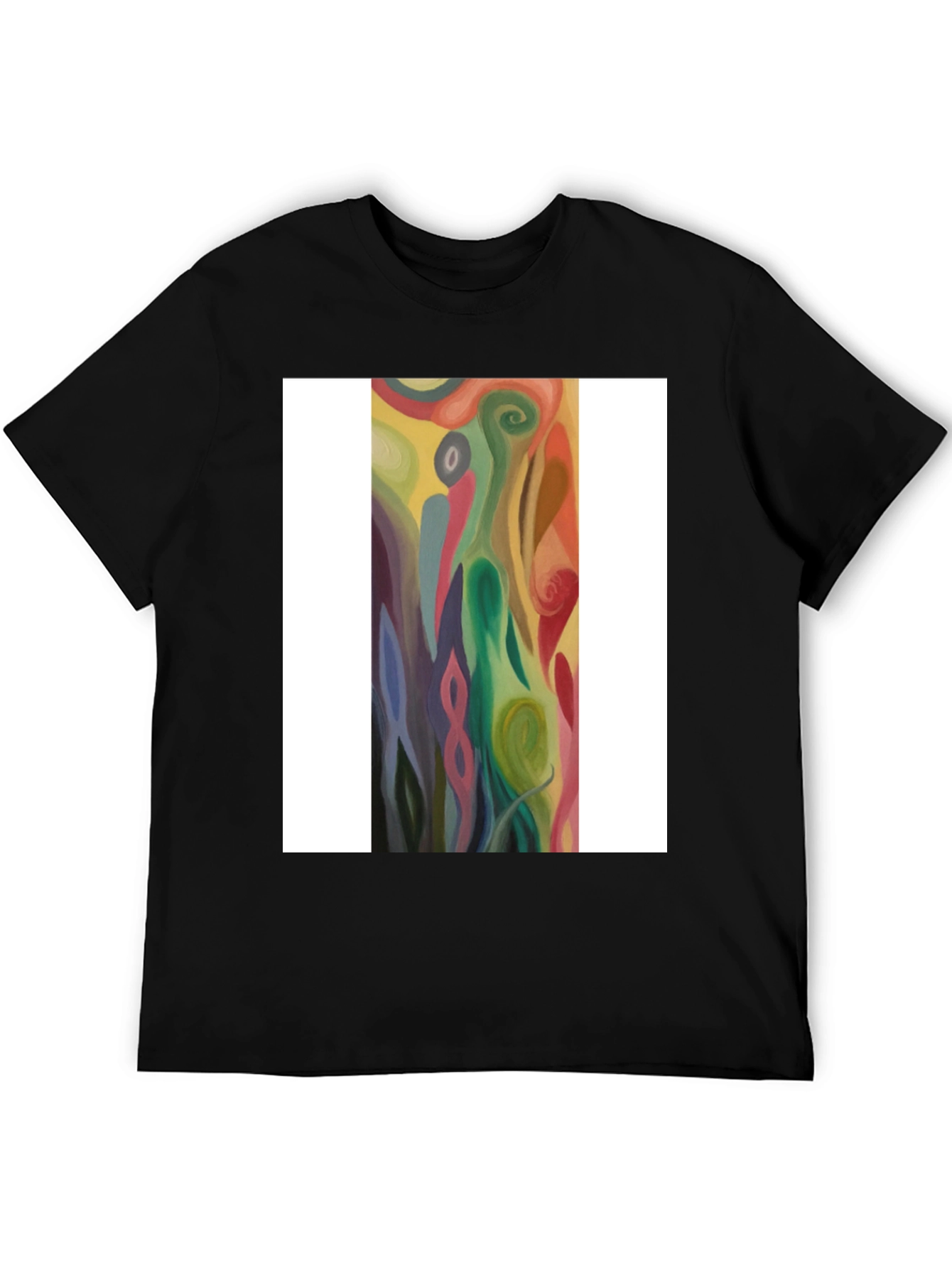 Abstract Art Graphic Tee - Modern Casual Style