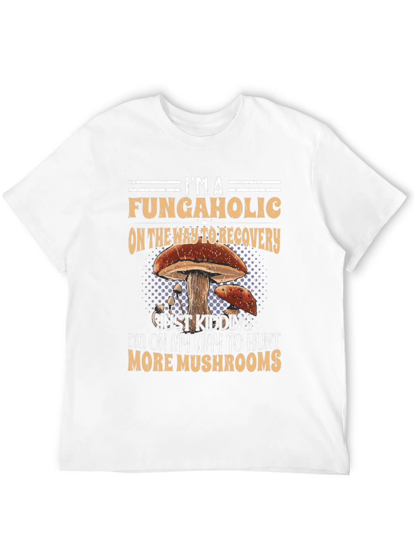 Fungaholics Mushroom Hunter Graphic T-Shirt